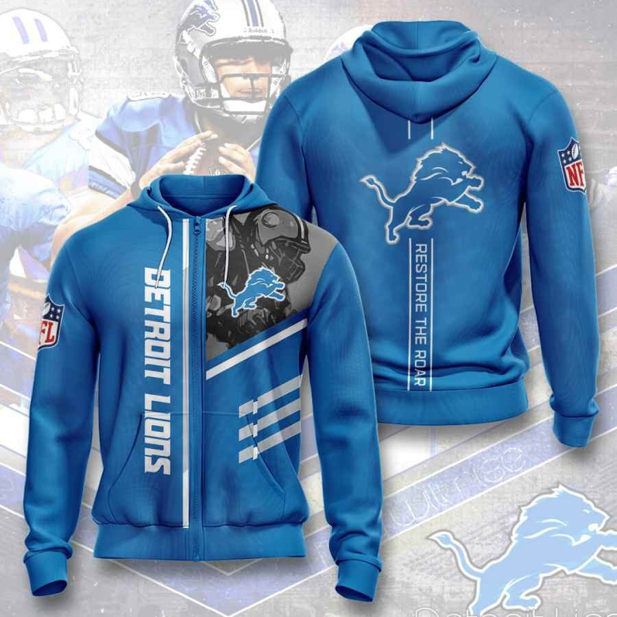 Sports American Football Nfl Detroit Lions Usa 141 Hoodie 3D