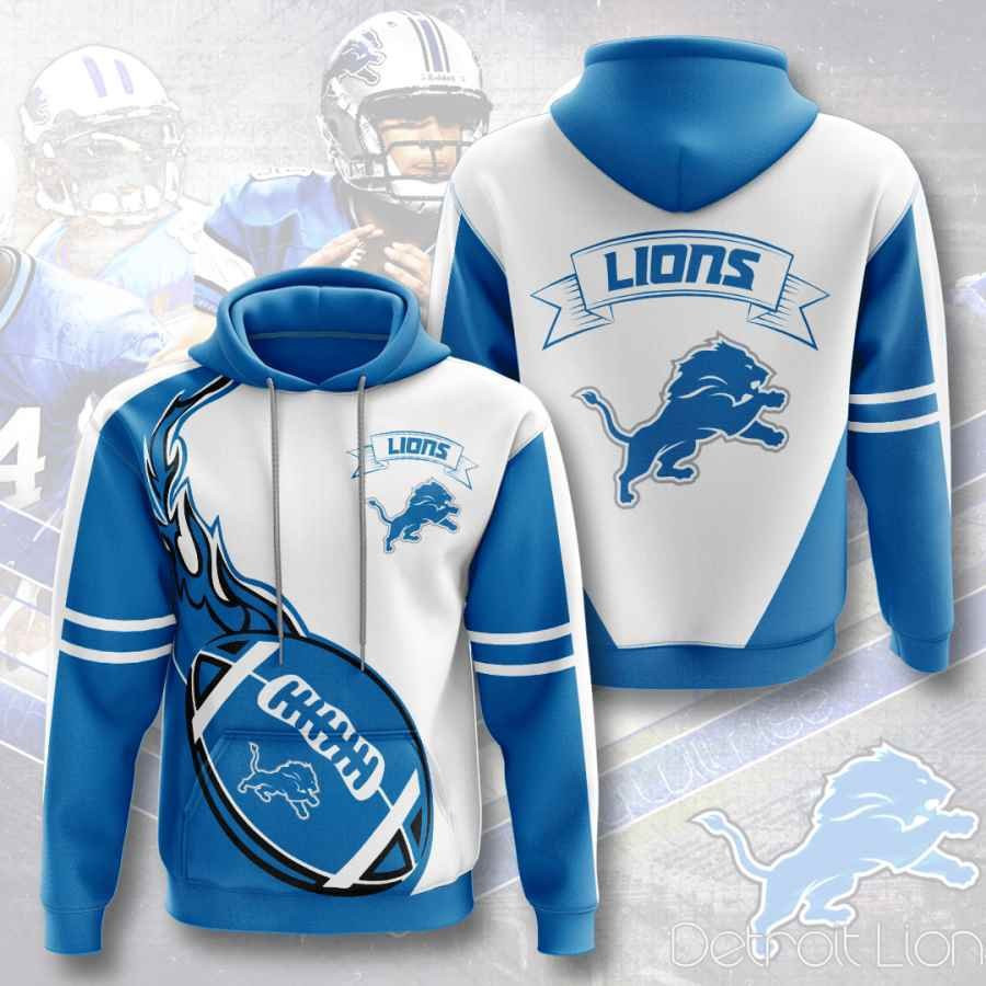 Sports American Football Nfl Detroit Lions Usa 484 Hoodie 3D