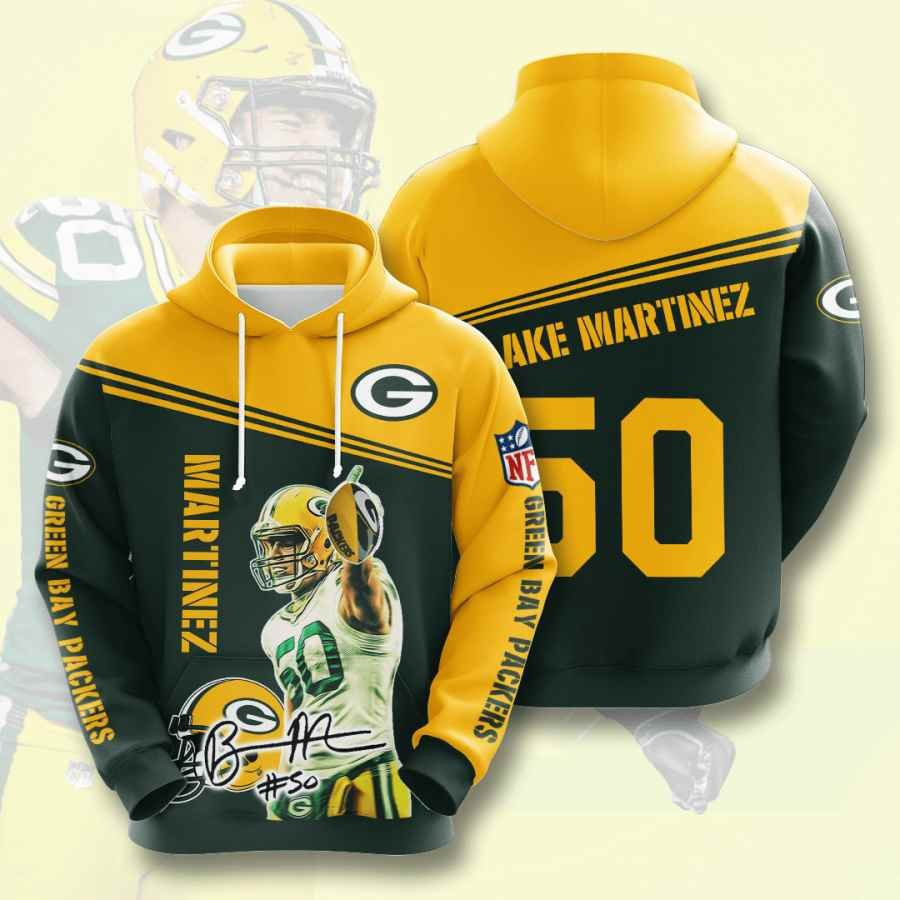 Sports American Football Nfl Green Bay Packers Blake Martinez Usa 752 Hoodie 3D