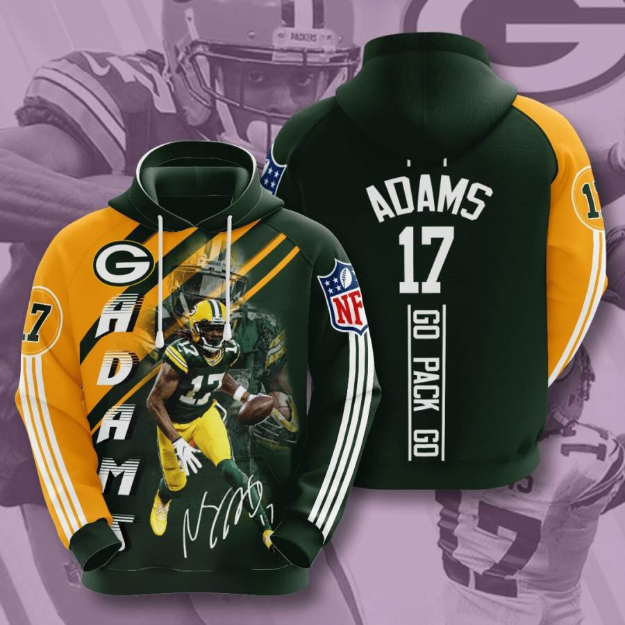 Sports American Football Nfl Green Bay Packers Davante Adams Usa 1035 Hoodie 3D