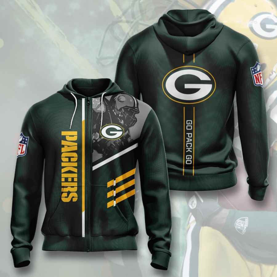 Sports American Football Nfl Green Bay Packers Usa 162 Hoodie 3D