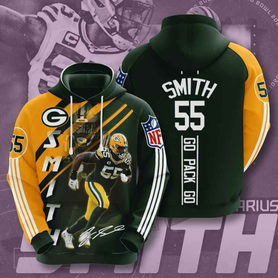 Sports American Football Nfl Green Bay Packers Za39darius Smith Usa 1041 Hoodie 3D