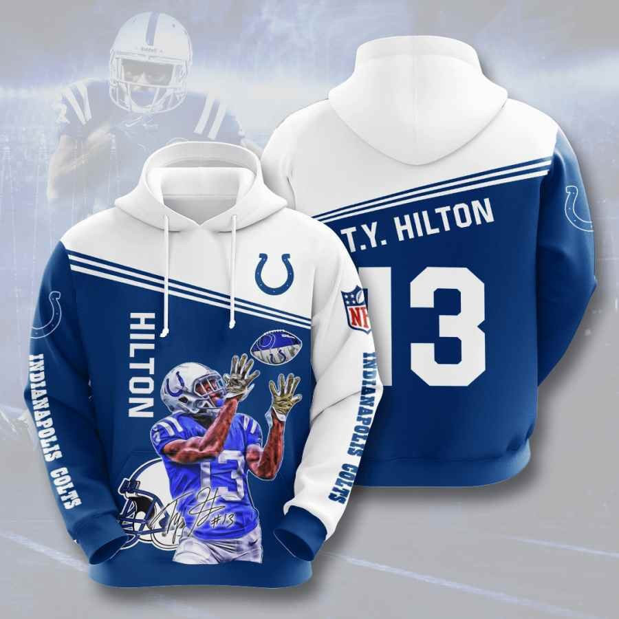 Sports American Football Nfl Indianapolis Colts T Y Hilton Usa 769 Hoodie 3D