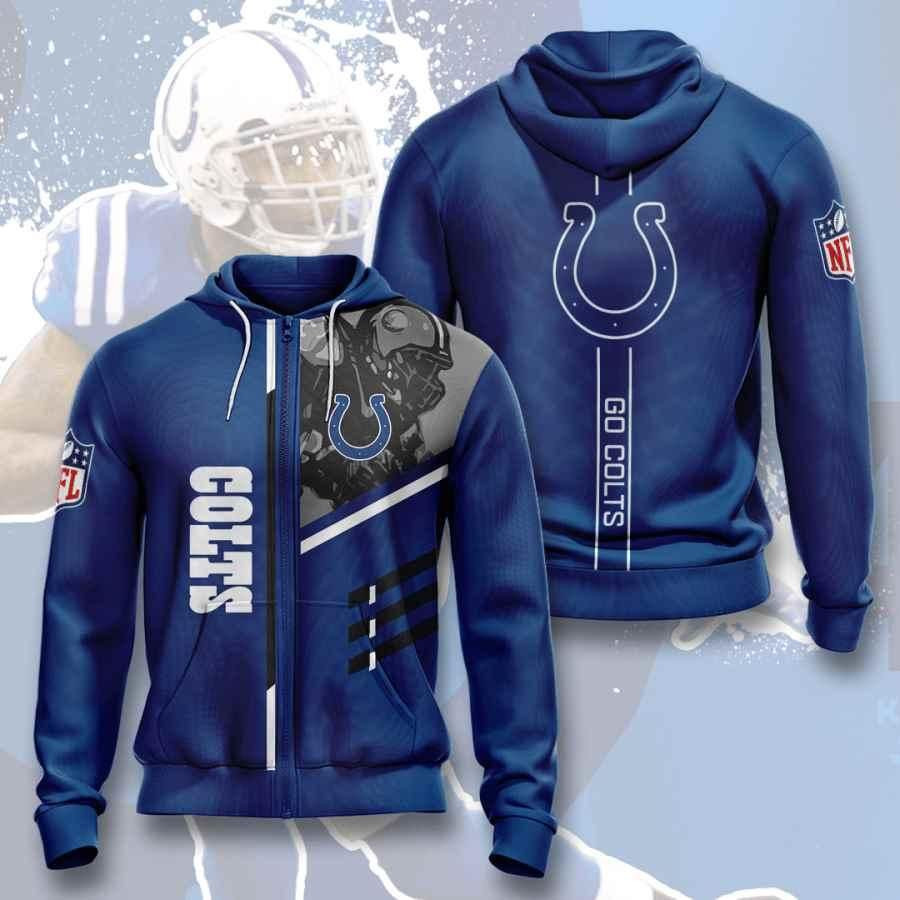 Sports American Football Nfl Indianapolis Colts Usa 173 Hoodie 3D Size S to 5XL