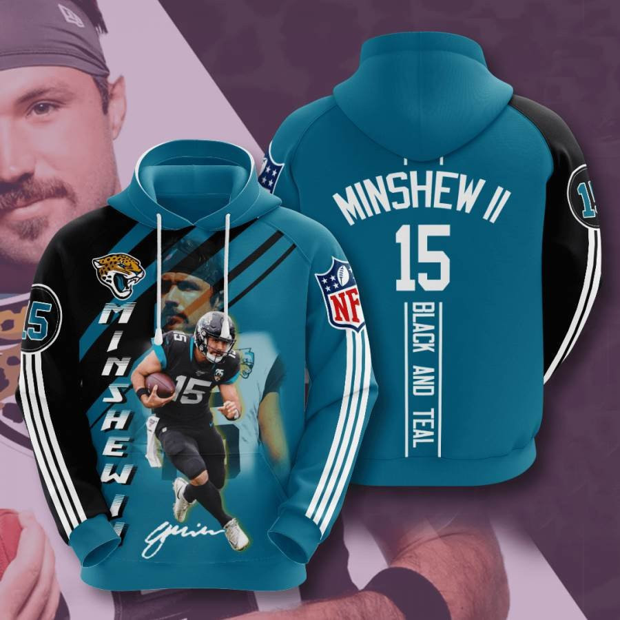 Sports American Football Nfl Jacksonville Jaguars Gardner Minshew Usa 1062 Hoodie 3D