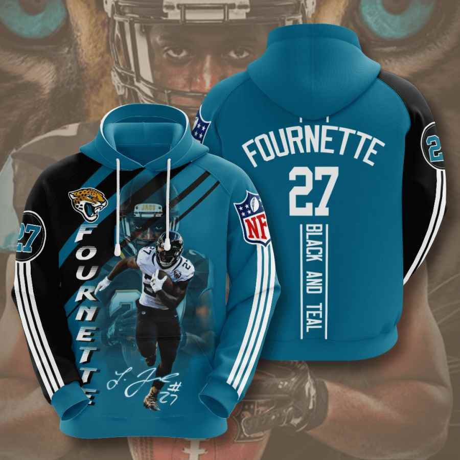 Sports American Football Nfl Jacksonville Jaguars Leonard Fournette Usa 1063 Hoodie 3D