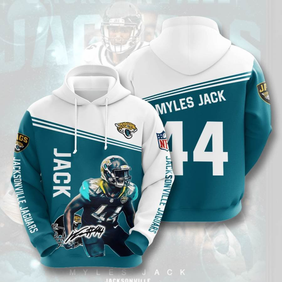 Sports American Football Nfl Jacksonville Jaguars Myles Jack Usa 776 Hoodie 3D