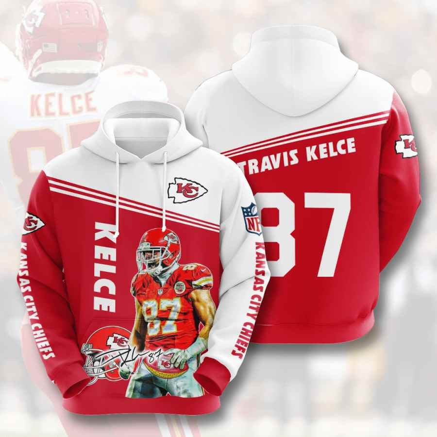 Sports American Football Nfl Kansas City Chiefs Travis Kelce Usa 781 Hoodie 3D