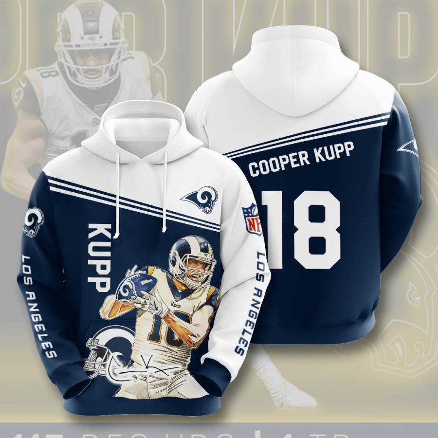 Sports American Football Nfl Los Angeles Rams Cooper Kupp Usa 802 Hoodie 3D