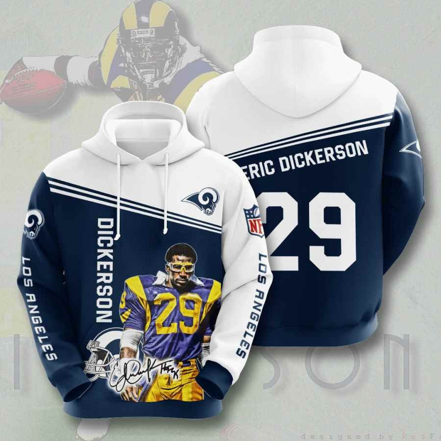 Sports American Football Nfl Los Angeles Rams Eric Dickerson Usa 804 Hoodie 3D