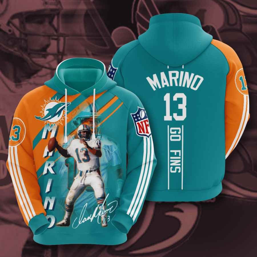 Sports American Football Nfl Miami Dolphins Dan Marino Usa 1114 Hoodie 3D