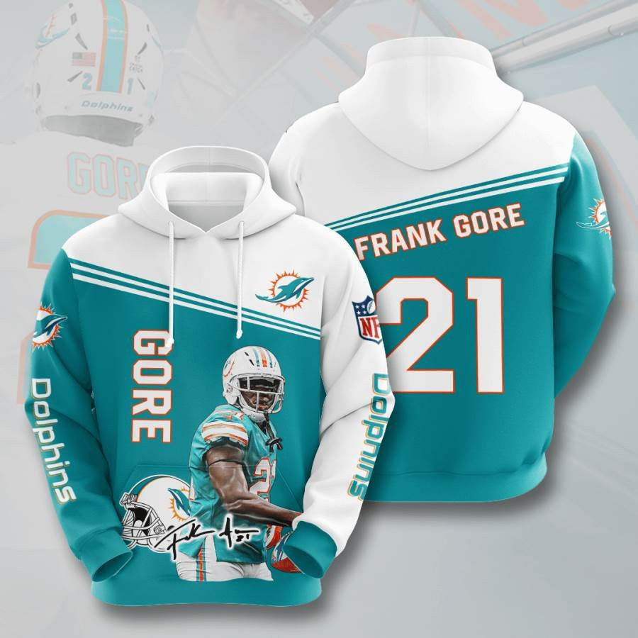 Sports American Football Nfl Miami Dolphins Frank Gore Usa 810 Hoodie 3D