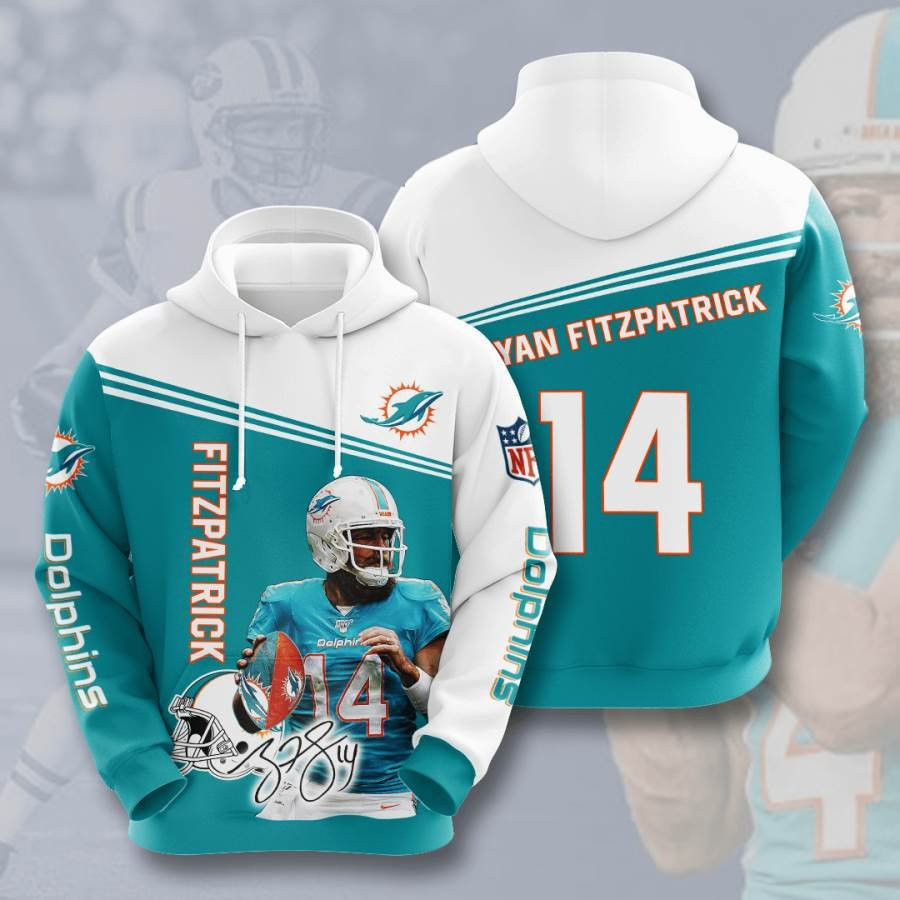 Sports American Football Nfl Miami Dolphins Ryan Fitzpatrick Usa 814 Hoodie 3D