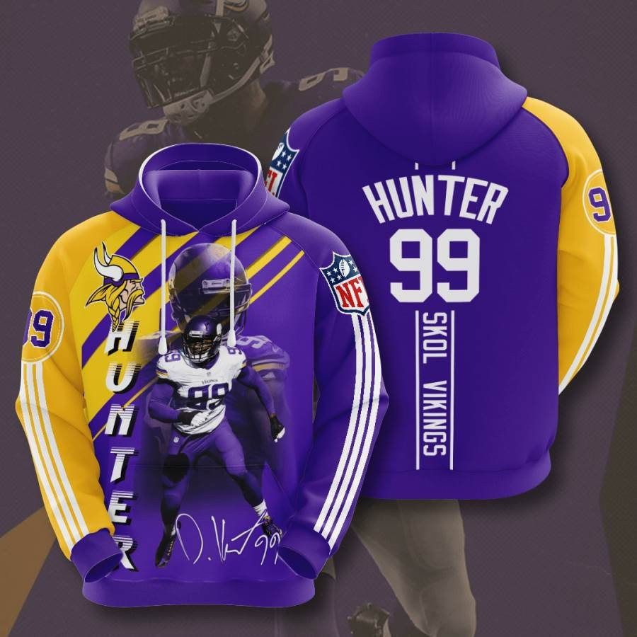 Sports American Football Nfl Minnesota Vikings Danielle Hunter Usa 1128 Hoodie 3D