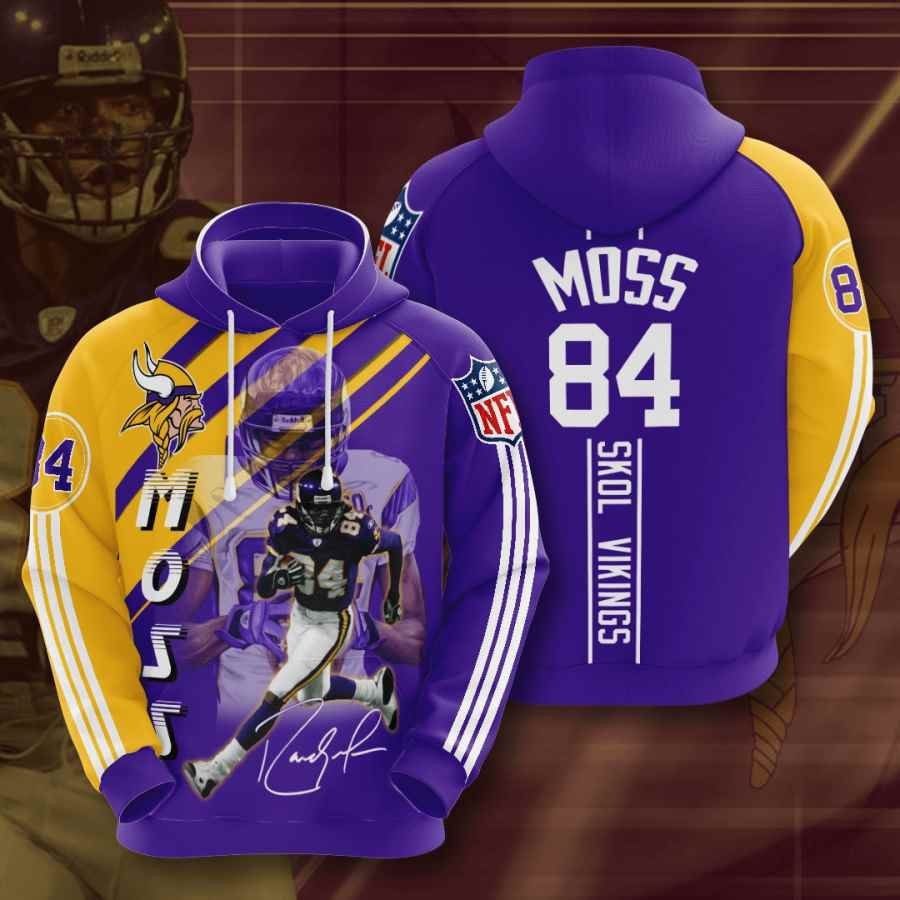 Sports American Football Nfl Minnesota Vikings Randy Moss Usa 1130 Hoodie 3D