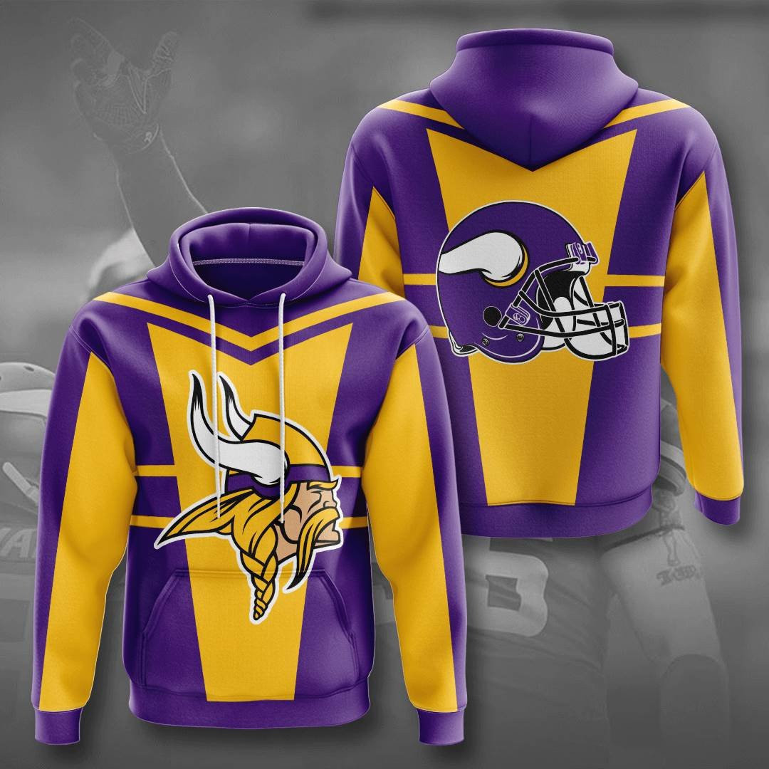 Sports American Football Nfl Minnesota Vikings Usa 220 Hoodie 3D