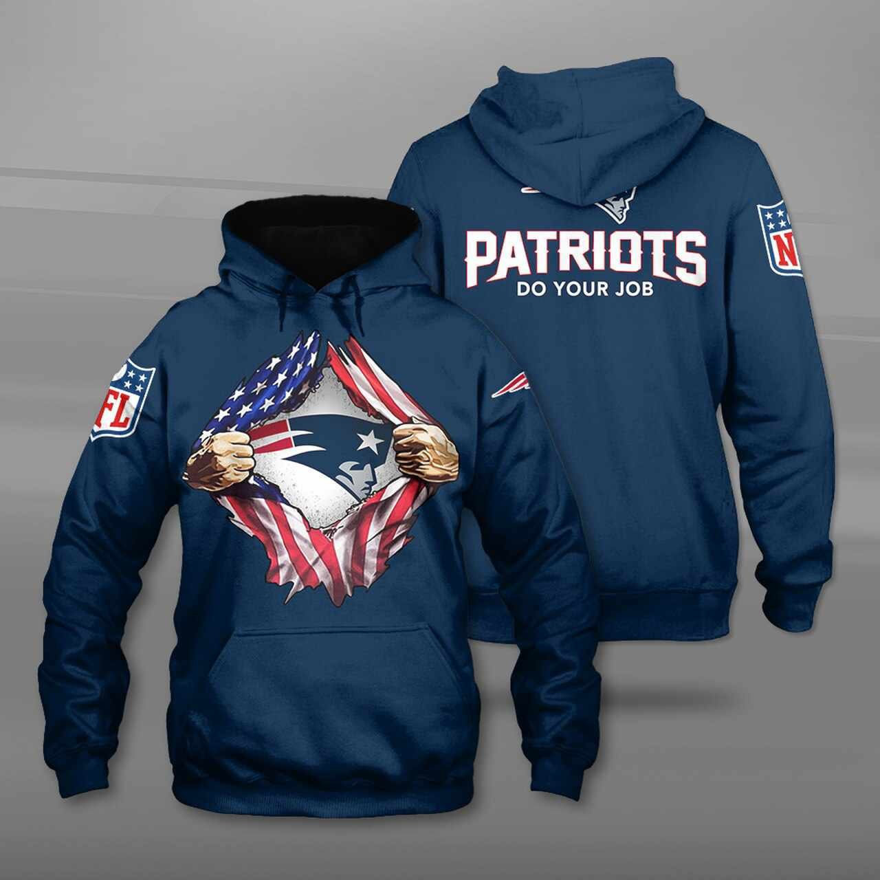 Sports American Football Nfl New England Patriots Usa 01 Hoodie 3D