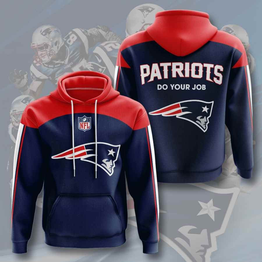 Sports American Football Nfl New England Patriots Usa 226 Hoodie 3D