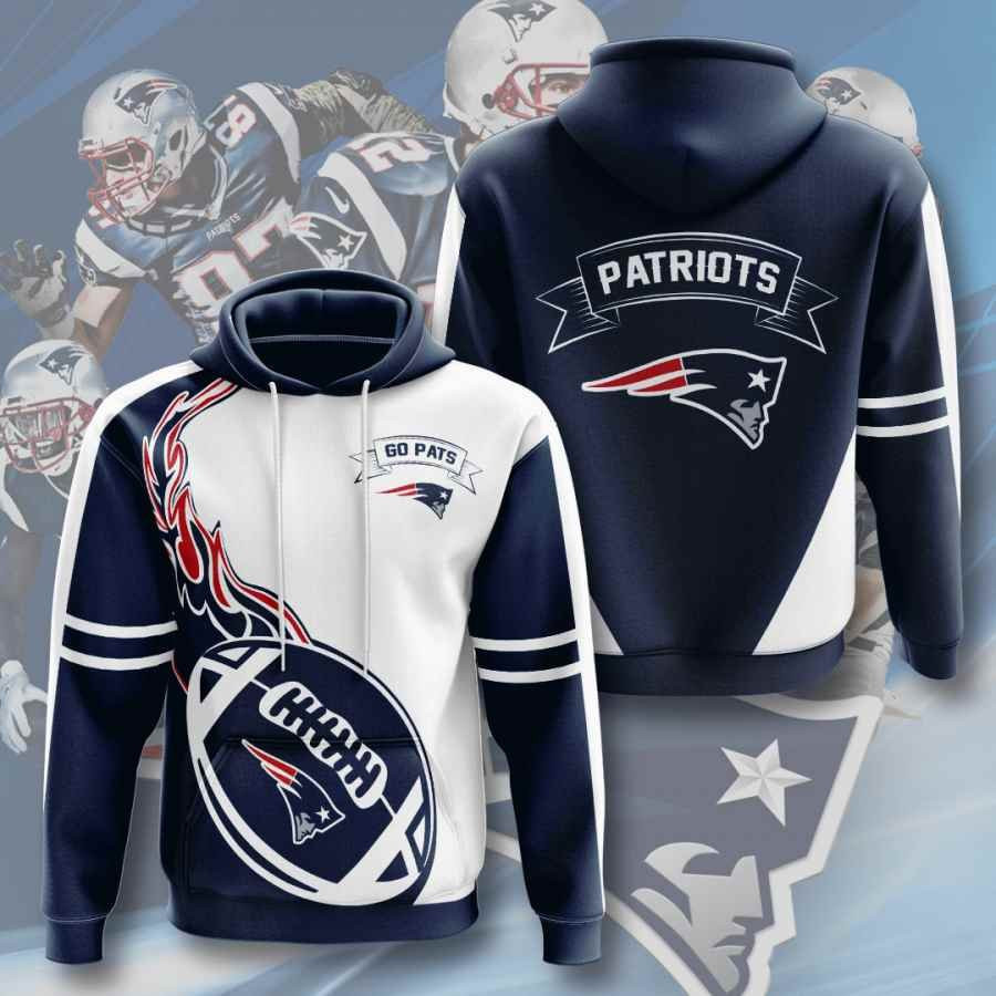 Sports American Football Nfl New England Patriots Usa 227 Hoodie 3D