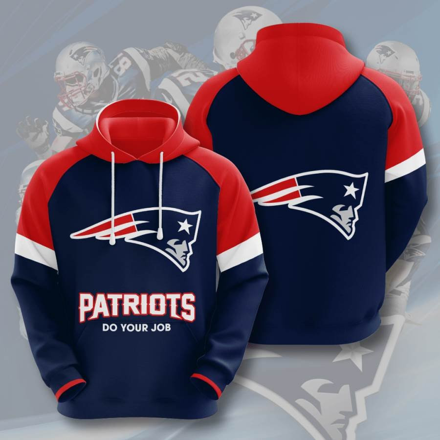 Sports American Football Nfl New England Patriots Usa 231 Hoodie 3D