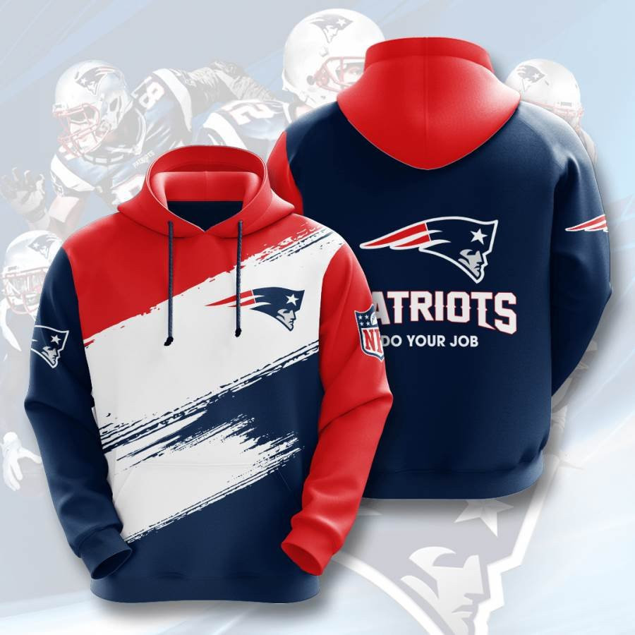 Sports American Football Nfl New England Patriots Usa 232 Hoodie 3D