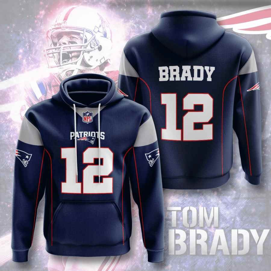 Sports American Football Nfl New England Patriots Usa 410 Hoodie 3D