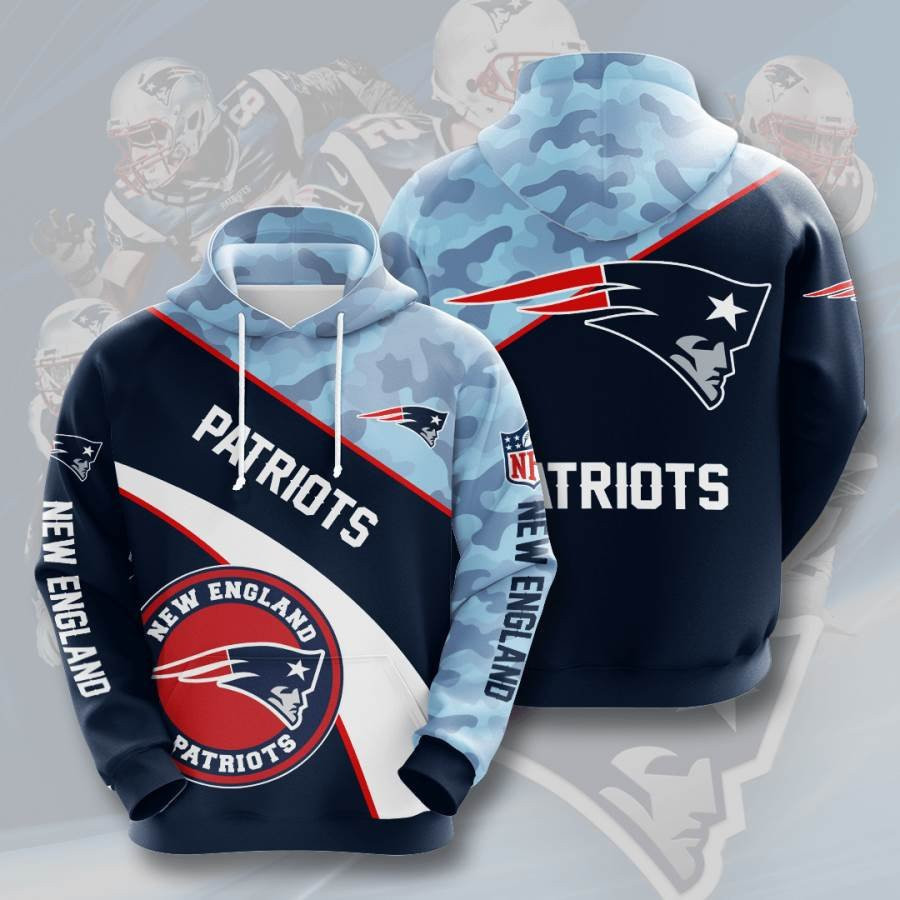 Sports American Football Nfl New England Patriots Usa 558 Hoodie 3D