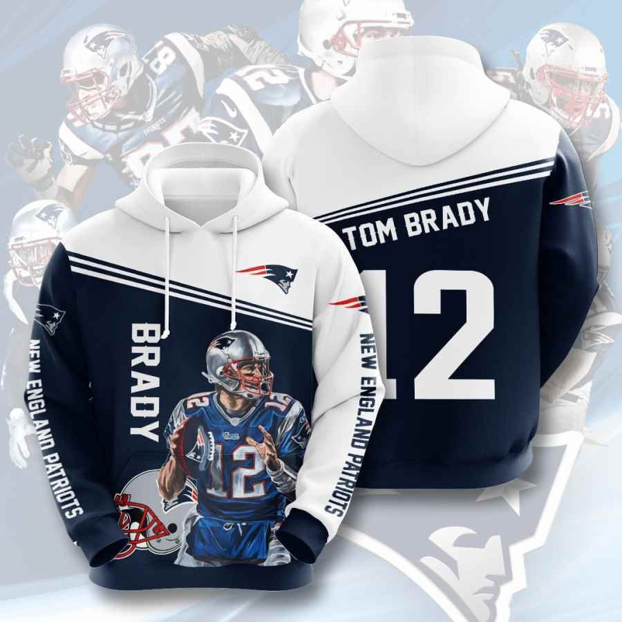 Sports American Football Nfl New England Patriots Usa 559 Hoodie 3D