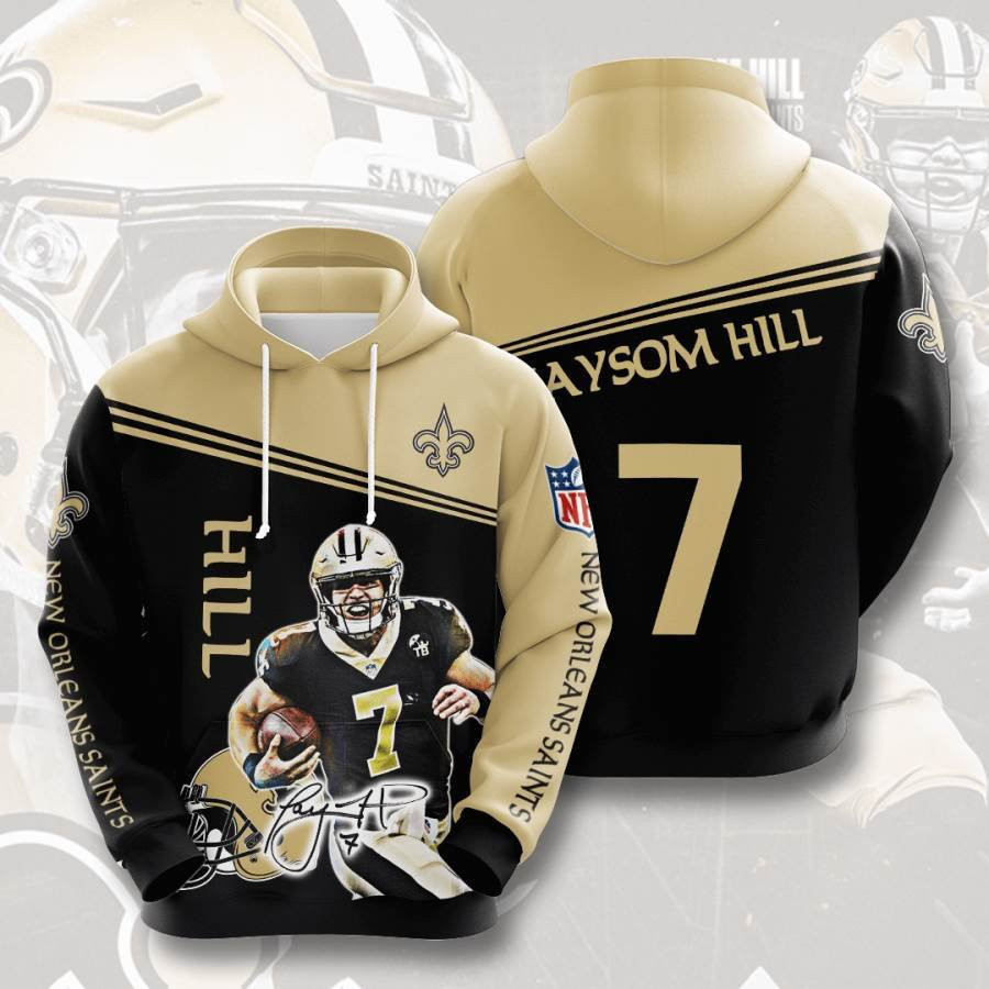 Sports American Football Nfl New Orleans Saints Taysom Hill Usa 839 Hoodie 3D