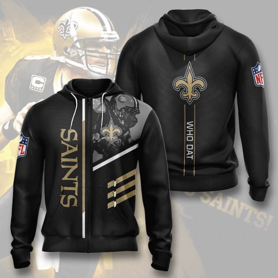 Sports American Football Nfl New Orleans Saints Usa 236 Hoodie 3D