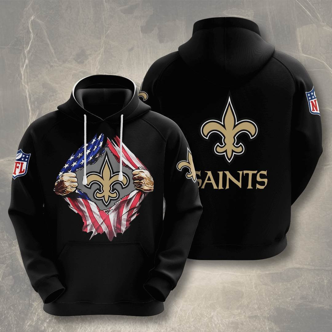 Sports American Football Nfl New Orleans Saints Usa 48 Hoodie 3D