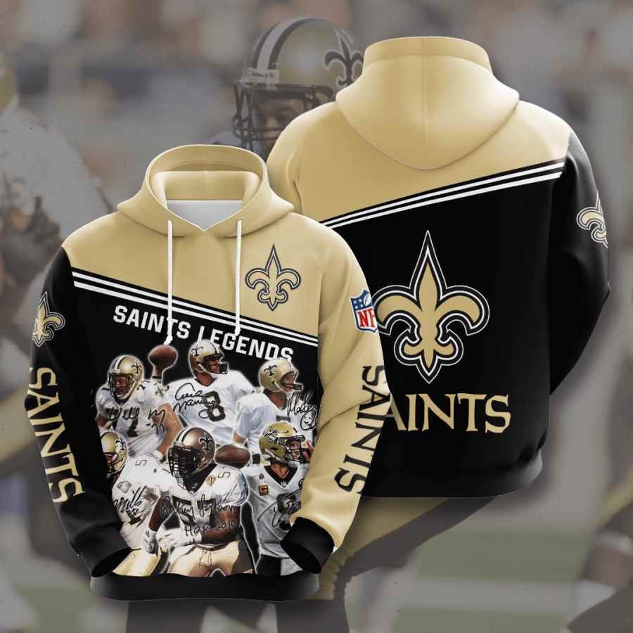 Sports American Football Nfl New Orleans Saints Usa 837 Hoodie 3D