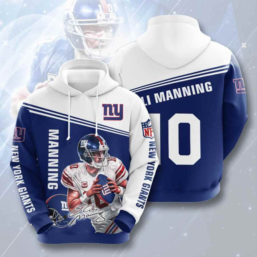 Sports American Football Nfl New York Giants Eli Manning Usa 841 Hoodie 3D