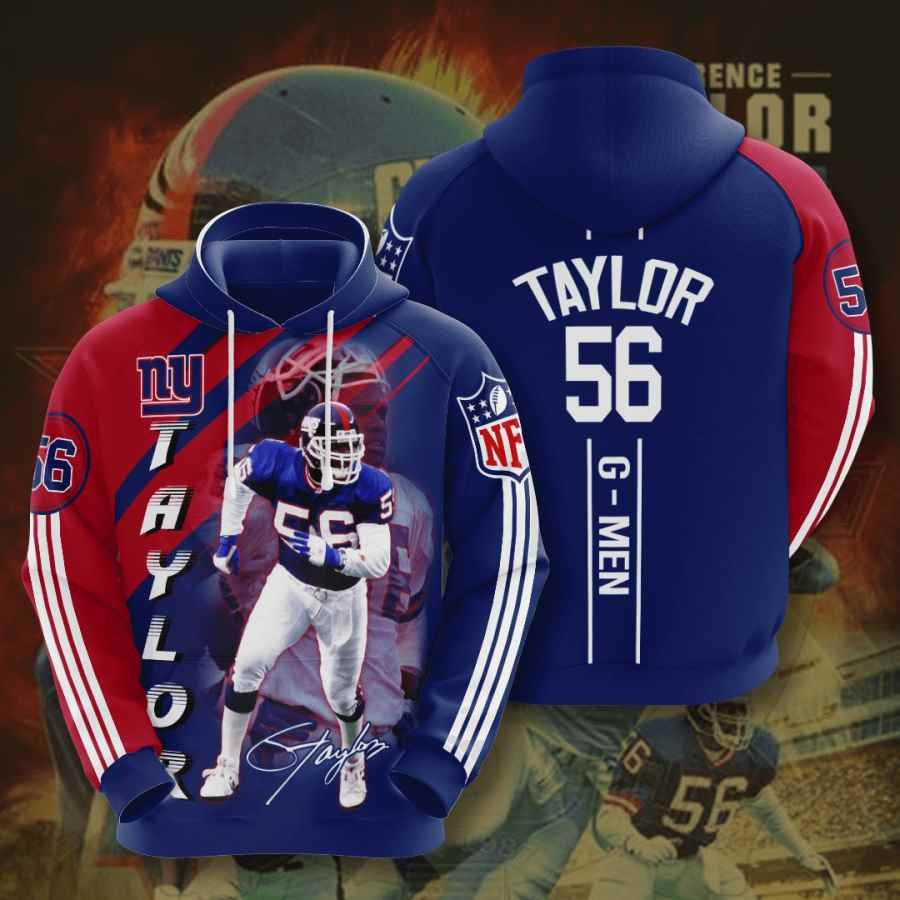 Sports American Football Nfl New York Giants Lawrence Taylor Usa 1152 Hoodie 3D