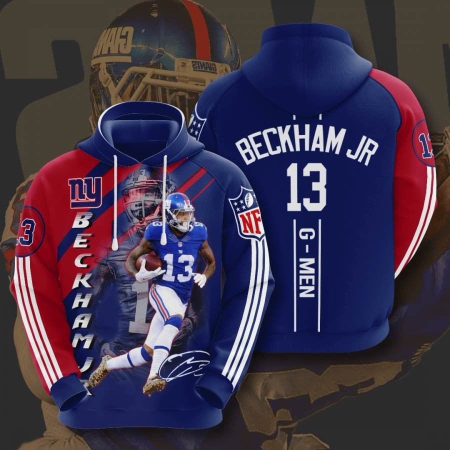 Sports American Football Nfl New York Giants Odell Beckham Jr Usa 1149 Hoodie 3D