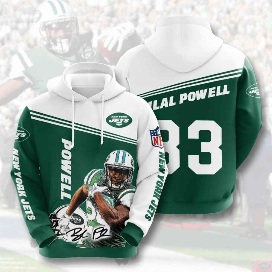 Sports American Football Nfl New York Jets Bilal Powell Usa 845 Hoodie 3D