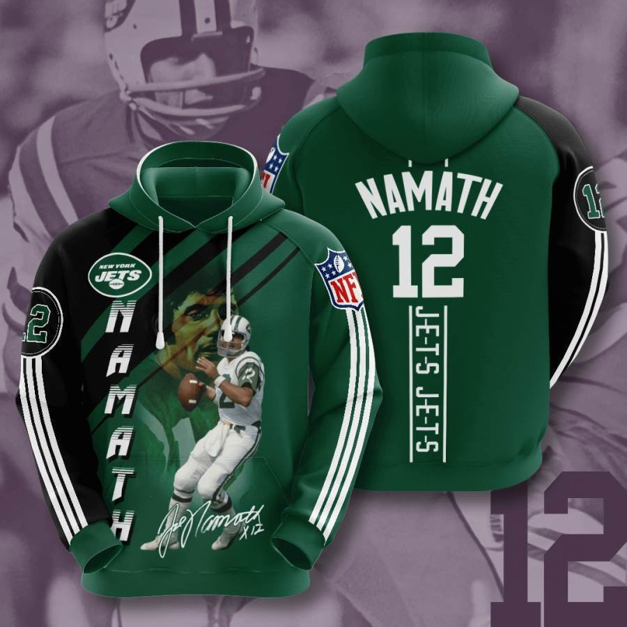 Sports American Football Nfl New York Jets Joe Namath Usa 1157 Hoodie 3D