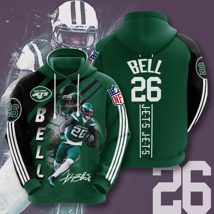 Sports American Football Nfl New York Jets Le39veon Bell Usa 1158 Hoodie 3D