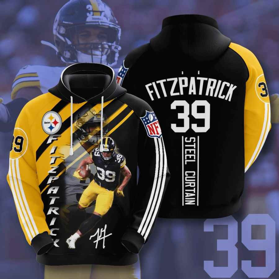 Sports American Football Nfl Pittsburgh Steelers Minkah Fitzpatrick Usa 1183 Hoodie 3D