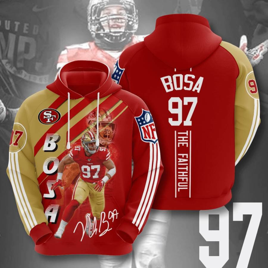 Sports American Football Nfl San Francisco 49ers Nick Bosa Usa 1216 Hoodie 3D
