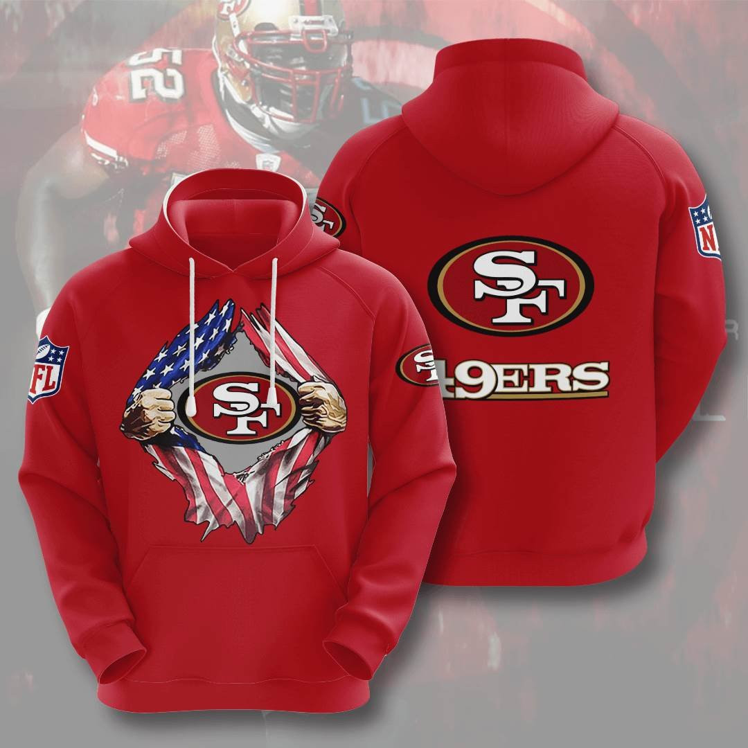 Sports American Football Nfl San Francisco 49ers Usa 61 Hoodie 3D