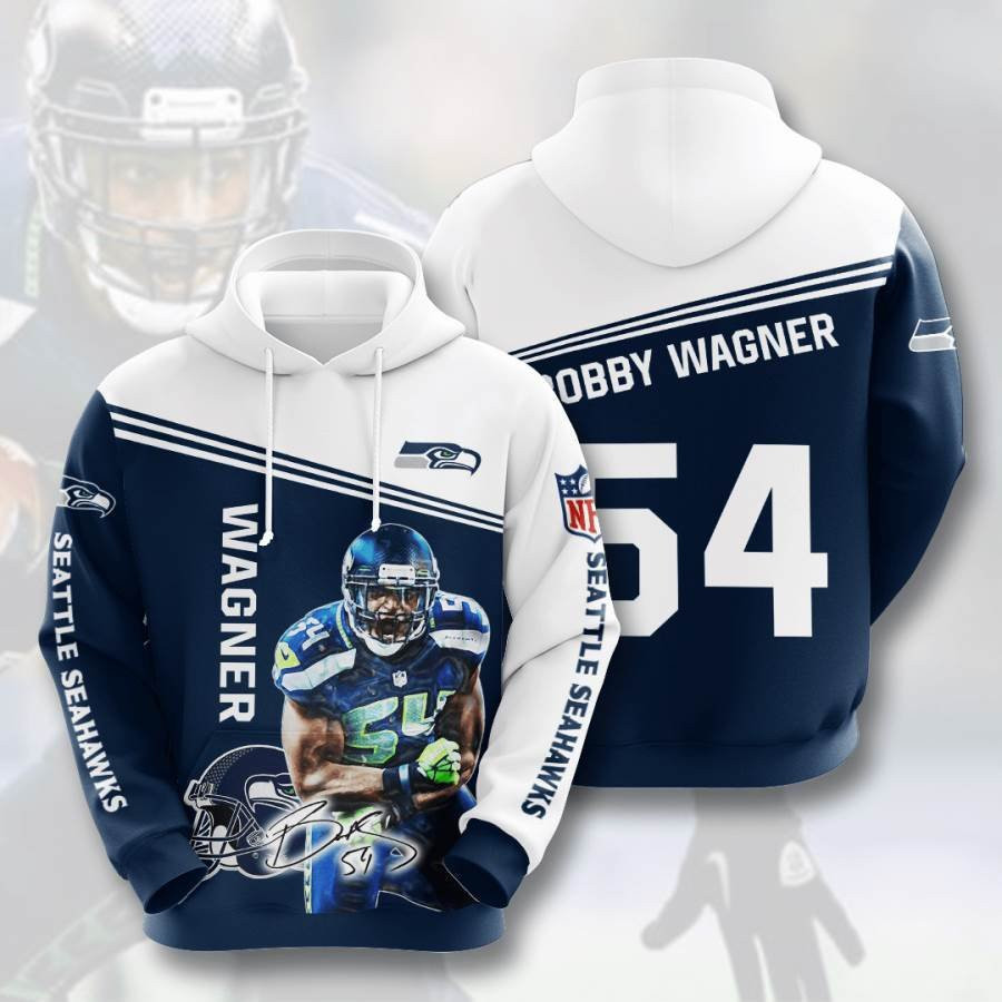 Sports American Football Nfl Seattle Seahawks Bobby Wagner Usa 899 Hoodie 3D