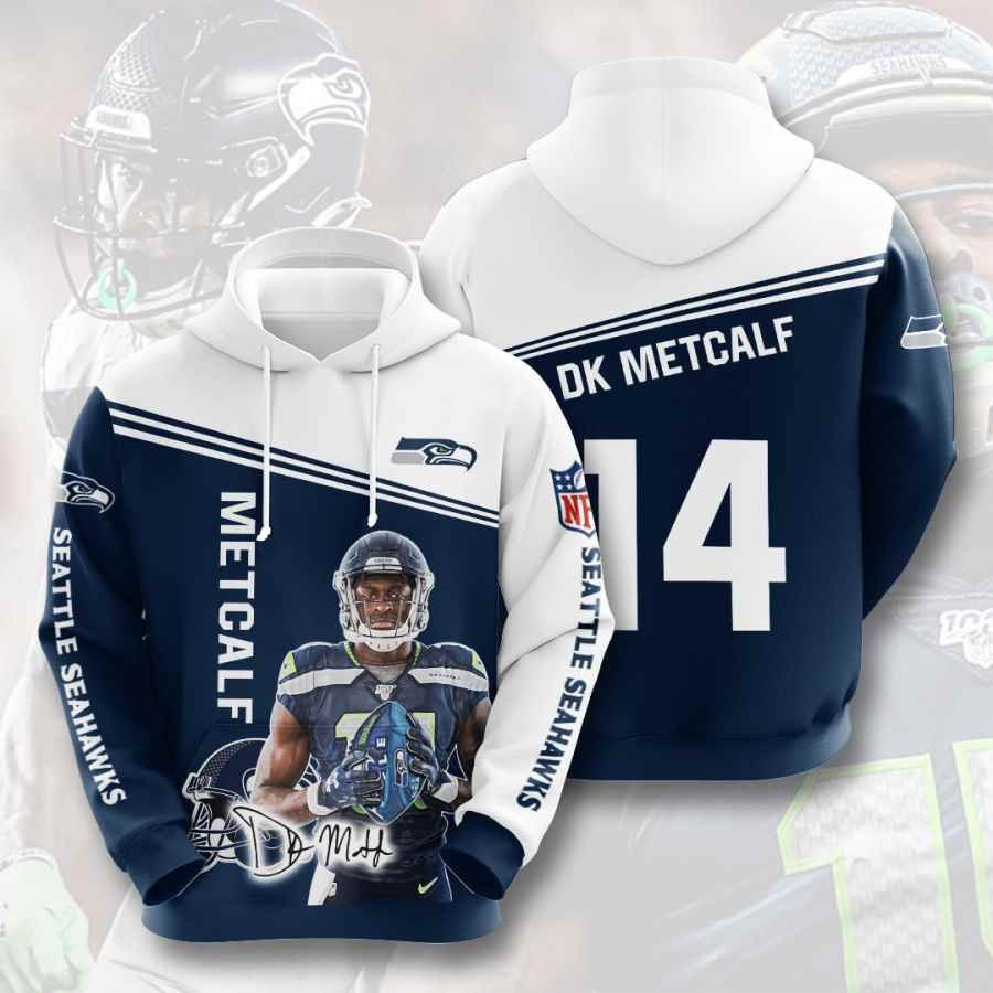 Sports American Football Nfl Seattle Seahawks Dk Metcalf Usa 900 Hoodie 3D