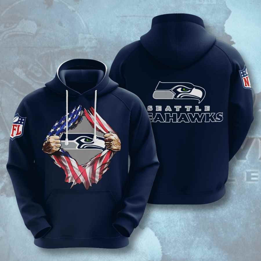 Sports American Football Nfl Seattle Seahawks Usa 62 Hoodie 3D