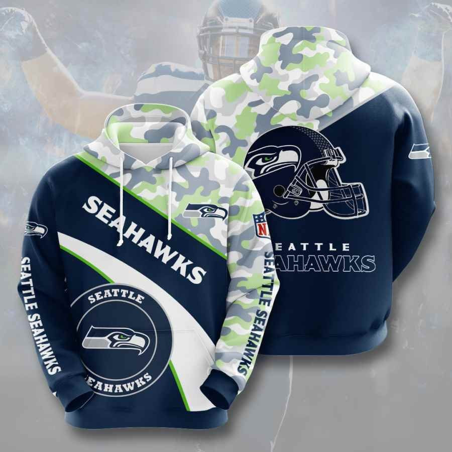 Sports American Football Nfl Seattle Seahawks Usa 649 Hoodie 3D