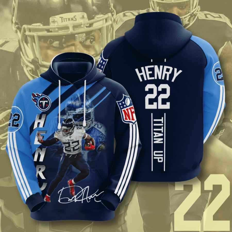Sports American Football Nfl Tennessee Titans Derrick Henry Usa 1236 Hoodie 3D