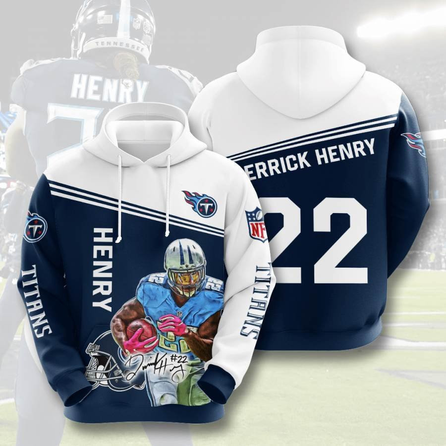 Sports American Football Nfl Tennessee Titans Derrick Henry Usa 912 Hoodie 3D