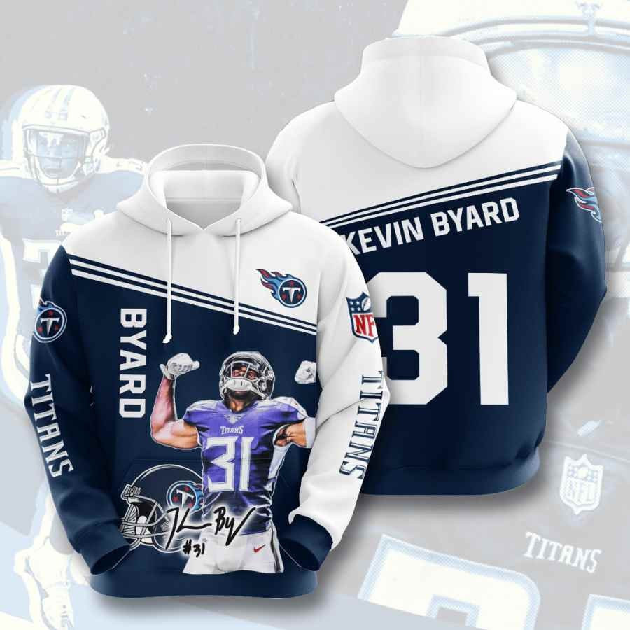 Sports American Football Nfl Tennessee Titans Kevin Byard Usa 915 Hoodie 3D