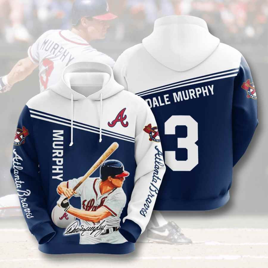 Sports Baseball Mlb Atlanta Braves Dale Murphy Usa 695 Hoodie 3D