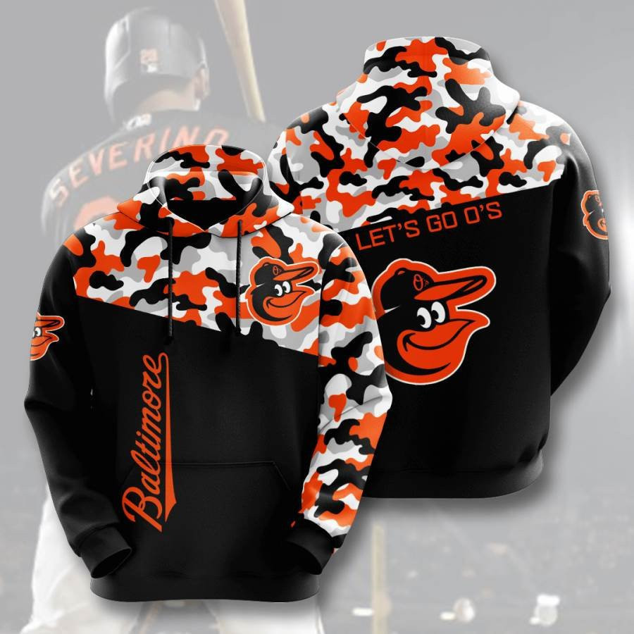 Sports Baseball Mlb Baltimore Orioles Usa 86 Hoodie 3D